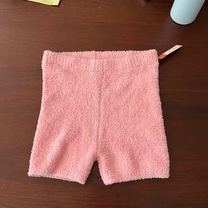 Pink Fuzzy Shorts
